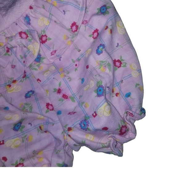 Small Steps Baby's Floral Ruffle Pink Short Sleeve Overall Size 3-6 Months - Picture 2 of 7